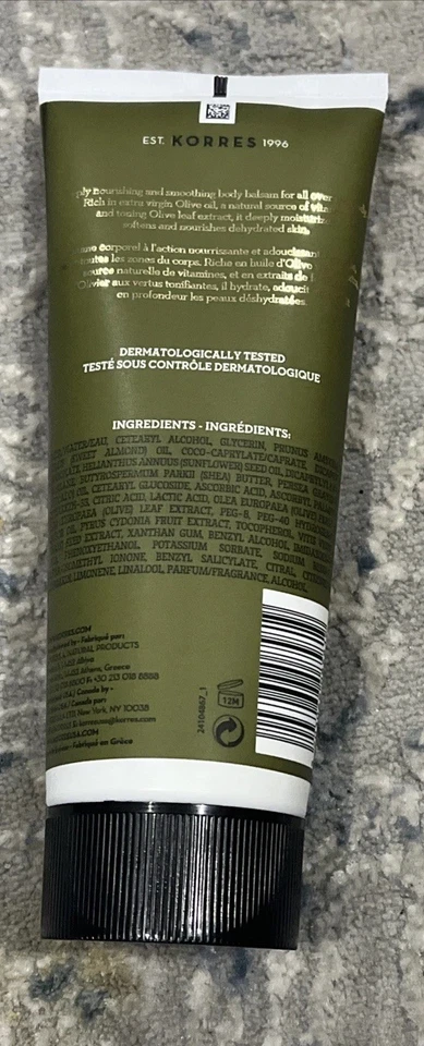 Korres Pure Greek Olive Intensive Body Treatment 6.76 fl oz Brand New Sealed - Image 2 of 4