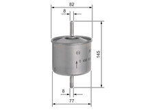 Kraftstofffilter für FORD MAZDA USA COUGAR ESCORT V Cabriolet Turnier VI