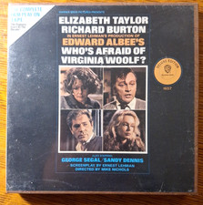 NEW SEALED WHO'S AFRAID OF VIRGINIA WOOLF REEL TO REEL TAPE 3 3/4 TAYLOR BURTON