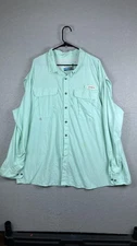 Magellan Outdoors Shirt Mens 3XL Mint Green Fish Gear Vented Fishing