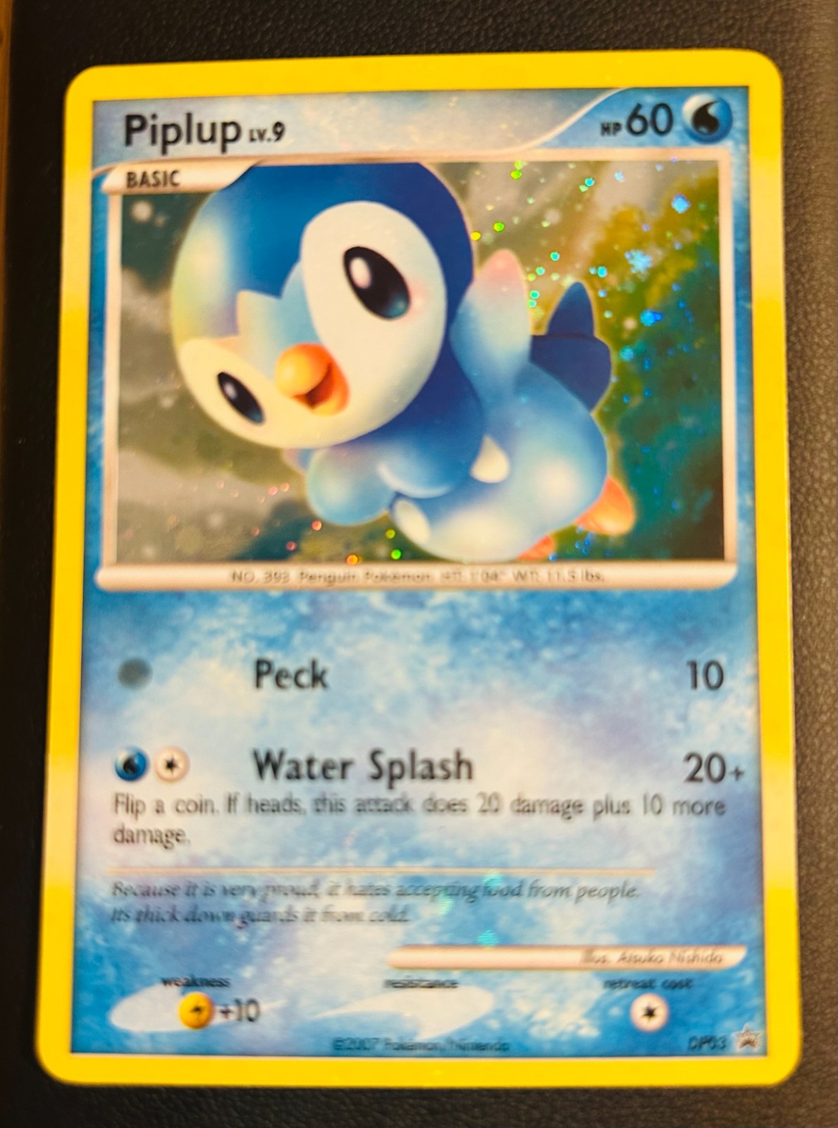 Pokemon Piplup DP03 Promo Holo English 2007