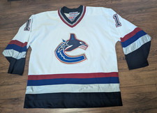 VINTAGE VANCOUVER CANUCKS #1 BURKE HOCKEY JERSEY CCM Men's Size XL