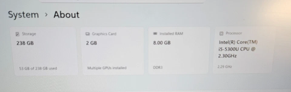 Dell Latitude E5550 · i5-5300U · 8GB · 238GB, photo 2 of 5
