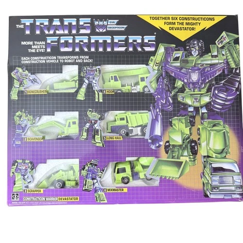 Transformers G1 Constructicons Devastator Gift Set 6 Figures Sealed Accessories