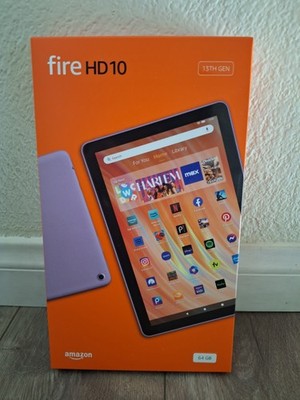 Amazon Fire HD 10 10.1'' 64GB Tablet 13th Gen FHD Lilac Purple - Brand New Sealed
