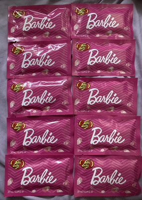 Lot 10 1oz Pink Barbie Jelly Belly Individually Wrap Jelly Beans Party 12/31/27