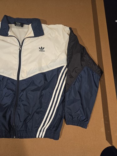Vintage 90's Adidas Track Jacket Men's Size L Windbreaker Hideaway Hood RARE by Adidas, Size L, $44.99 - Photo 5