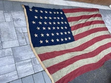 ORIGINAL US 45 STAR FLAG SPANISH AMERICAN WAR