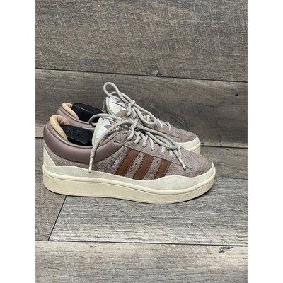 Adidas Campus x Bad Bunny ID2529 Mens 7.5 Lifestyle Shoes Chalky Brown Sneakers