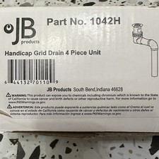 New Handicap Grid Drain JB PRODUCTS Part 1042H With Box Chrome