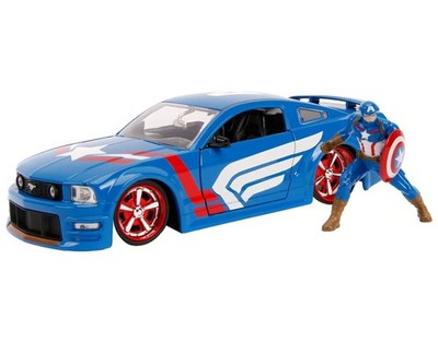 Marvel Captain America Modellauto ''Captain America & 2006 Ford Mustang GT''