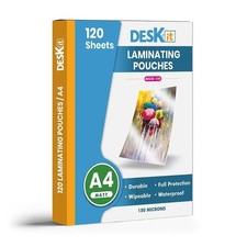 A4 Laminating Pouches, Matt, 120 Sheets, 150 Microns- Clear and Durable