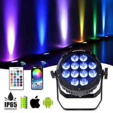 12x18W IP65 LED Par Light Battery Power Uplight Waterproof Wireless DMX Outdoor 