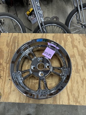 Chrome 15  inch trike enforcer wheel tri glide Harley three wheeler Oem No Blems
