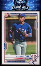 2021 Bowman #BP-139 Bayron Lora Prospects Texas Rangers