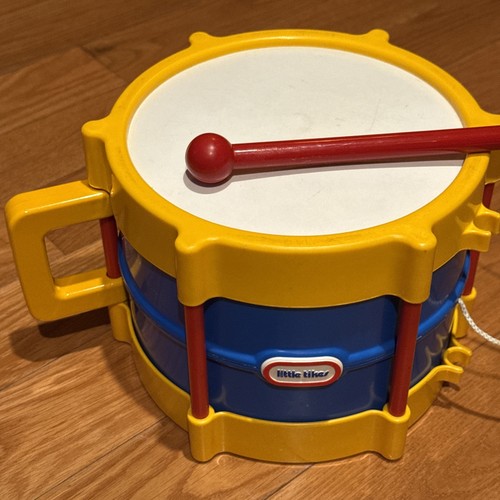 Vintage Little Tikes Little Rhythm Maker Drum Blue & Yellow