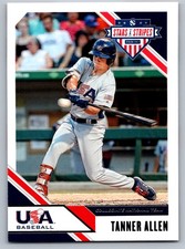 2020 Panini USA Stars & Stripes 19 Tanner Allen    USA Baseball Card