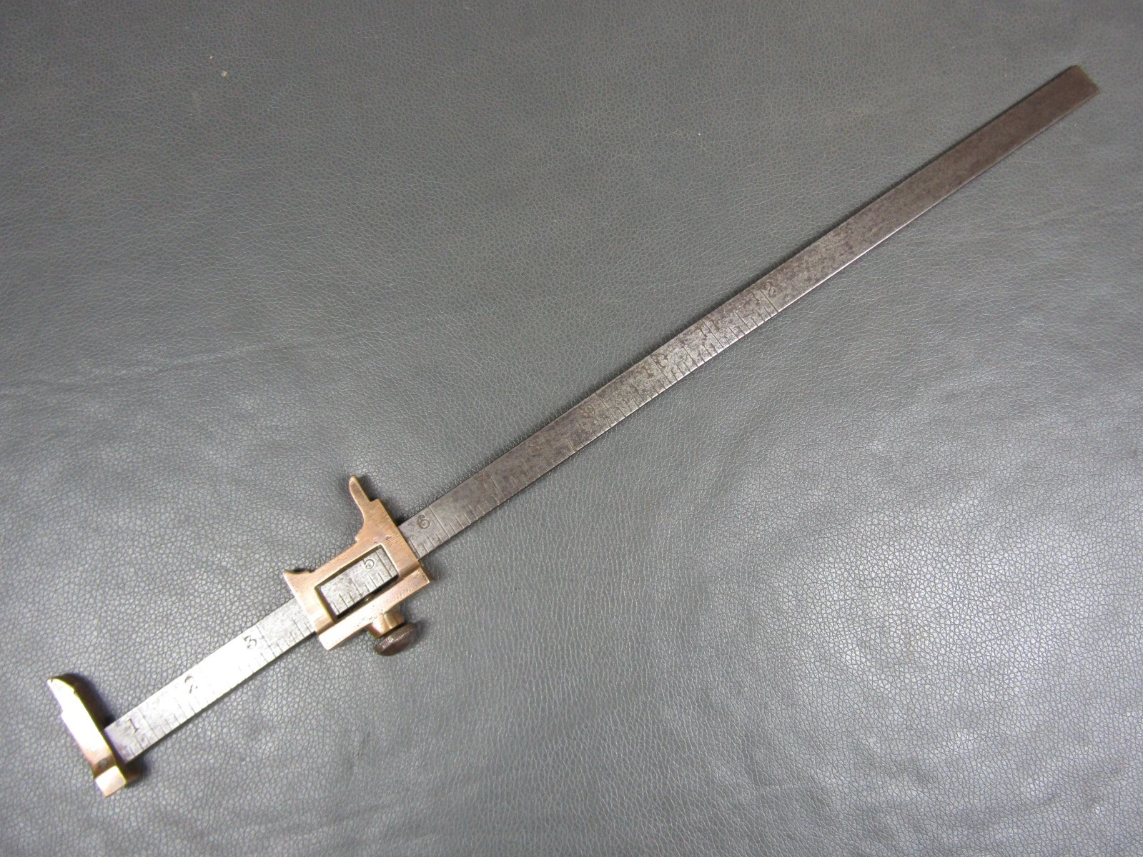 Vintage iron & bronze calipers old tool