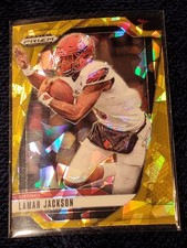 2025 Panini Prizm Draft Picks Football Gold Ice Prizm - #177 Lamar Jackson 