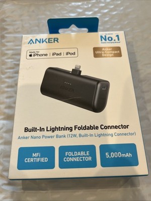 ANKER NANO POWER BANK 22.5W DUAL USB-C CONNECTOR MADE FOR APPLE PRODUCTS - BLACK