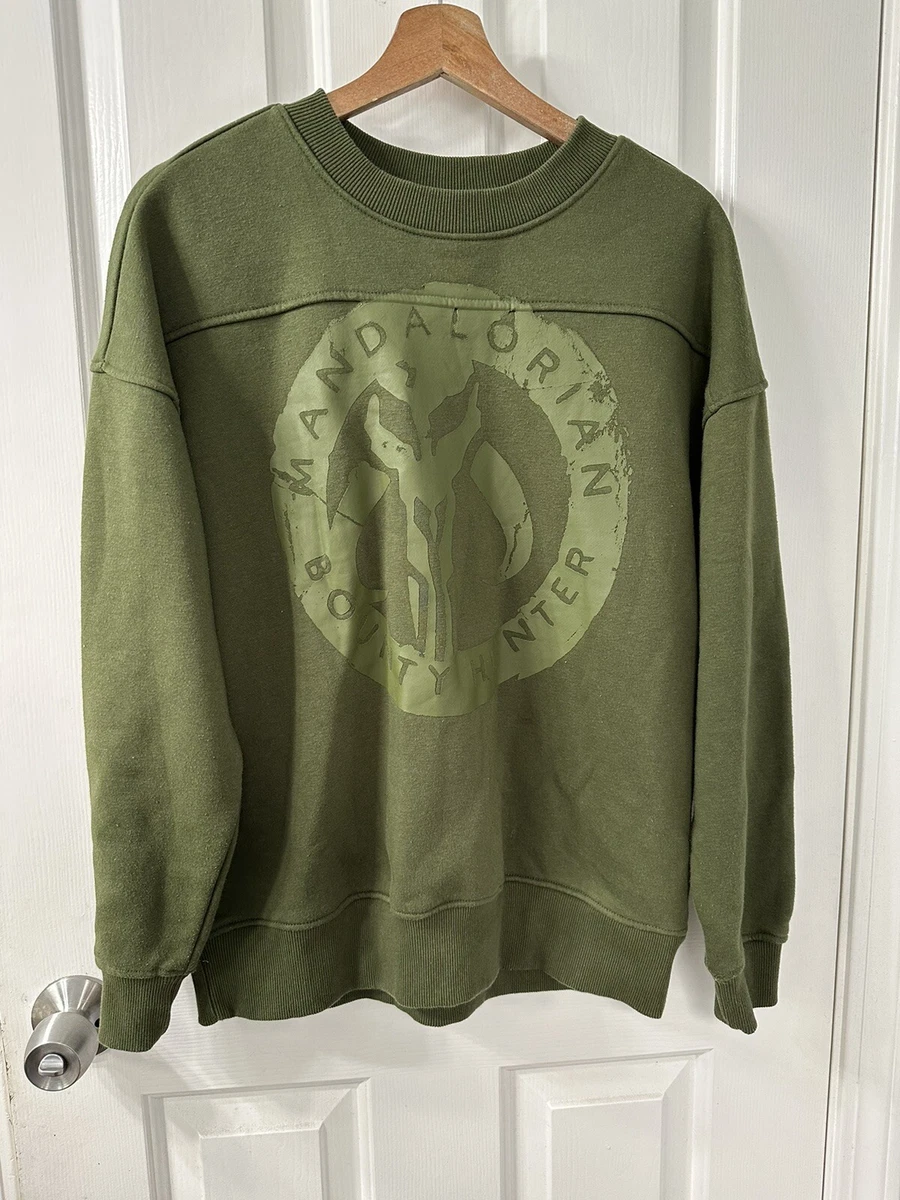 Star Wars Sweater Size XS Olive Green The Mandalorian Disney Pullover Sweatshirt