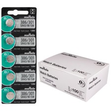 1000 pcs Murata SR43W SG12 SR43 386 Silver Oxide Watch Battery FAST USA SHIP