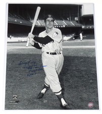 JOHNNY PESKY AUTOGRAPHED 16X20 STAT PHOTO (BOSTON RED SOX)