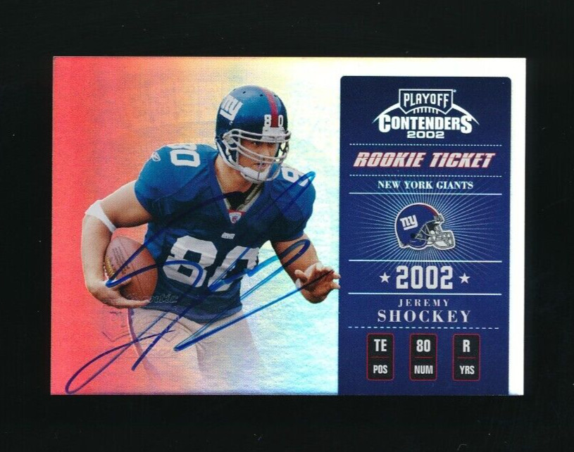Jeremy Shockey Playoff Contenders #134 Autograph
