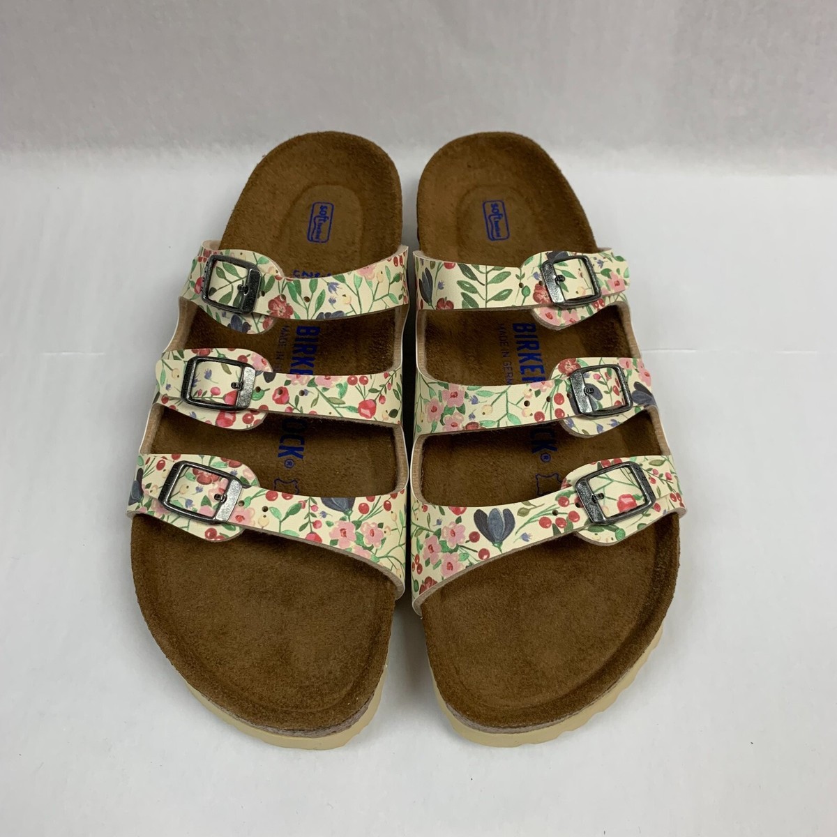 Birkenstock New w/o Box Florida Fresh Meadow Flower Beige Birko