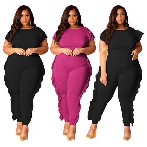 ruffle romper plus size