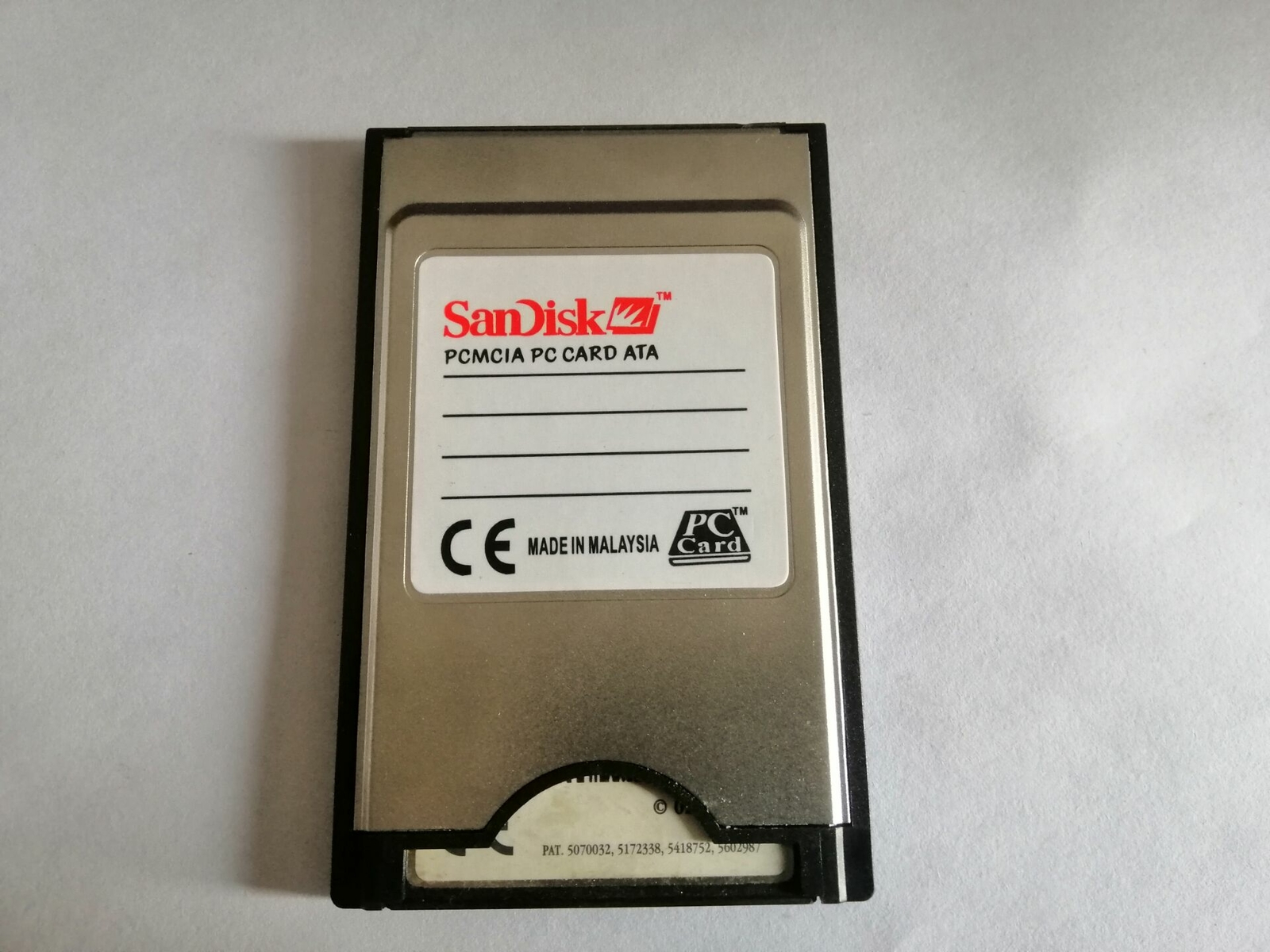 CompactFlash 16MB CF with Compact Flash Card adapter SanDisk 16M PC