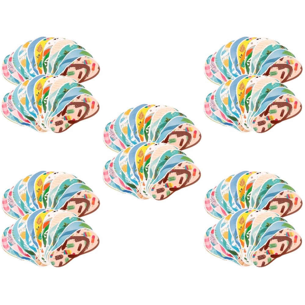 APL 5 PEZZI Adesivi per Pantofole Vite Finte Adesivi Estivi