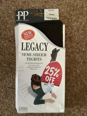 Pretty Polly Legacy Semi Sheers Strumpfhose Strumpfhose kaum schwarz Small