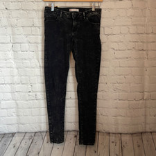 Levi's 710 Super Skinny Stone Washed Black Boys Jeans size 16 reg adjustable