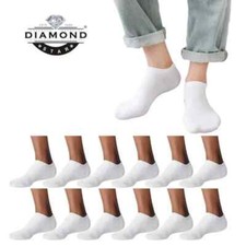 Wholesale Bulk Lots Men's White No-Show Low Cut Socks Size 9-11, 10-13