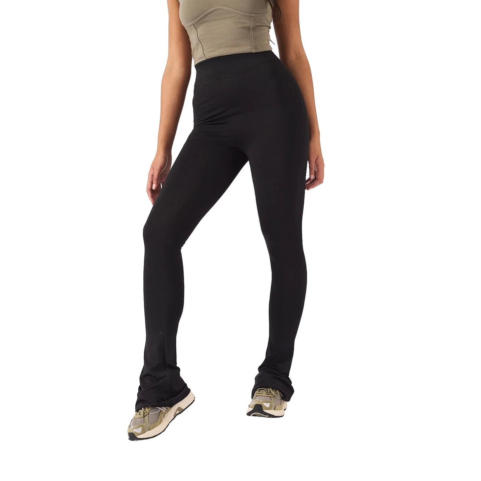 Mujer Leggings Damas Gruesos Clásicos Elastizados Leggings en Negro Talla 6 a 16 Foto 2 de 4