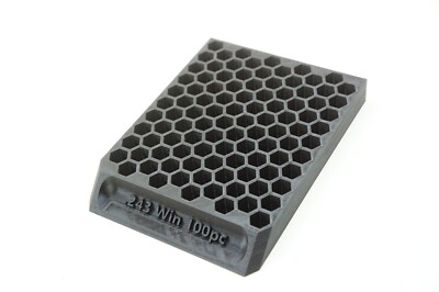 Bullet tray Reloading Block .243 Win Dillon Hornady RCBS 3d printed Frankford