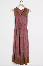 Anthropologie Amalea Midi Dress Printed Summer Dress Size 6