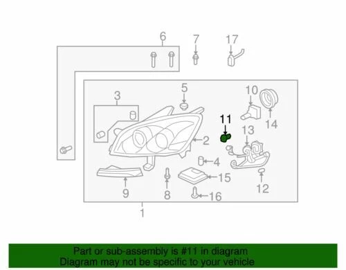 Genuine GM 2007-2015 Cadillac Saurn CTS Outlook Base Running Lamp Bulb 10351679 - Image 2 of 2