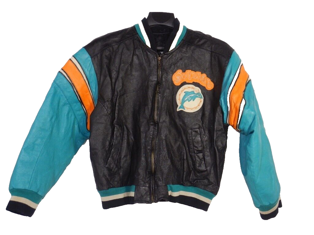 Dolphins レザー ジャケット NFL Kith & Jeff Hamilton for the NFL: Dolphins Leather Varsity