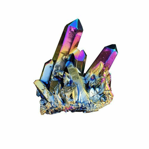 Natural Quartz Crystal Stone Rainbow Titanium Cluster Mineral Specimen Healing - Picture 17 of 20
