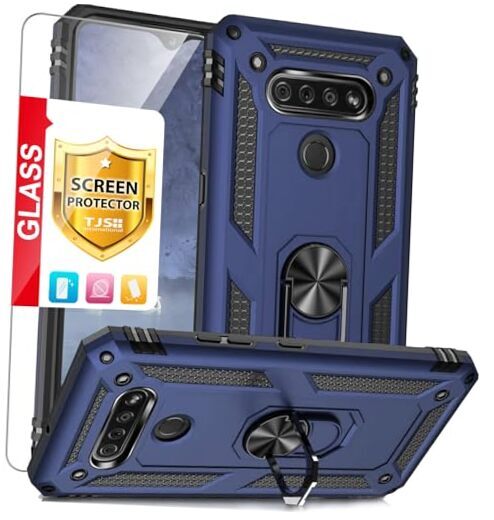 Compatible with LG K51 Case, LG Q51 Case, LG Reflect Case, with [Tempered Blue
