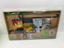 Meadow Creek four seasons in one box garden flags with stand set NEW