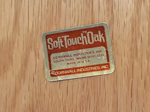 Wooden Recipe Box VTG 1980s Oak, Soft Touch Oak, Made In Maine By Cornwall Indus - Picture 11 of 11