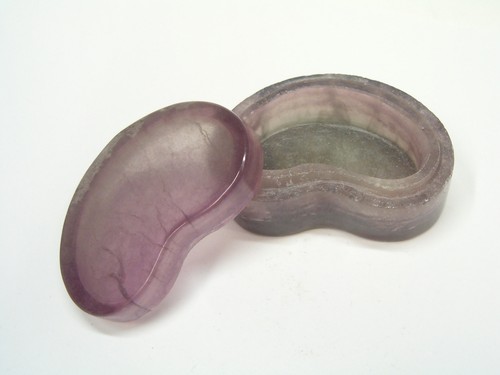 Natural Fluorite Jewelry Box - Hard Stone Ornament - Picture 3 of 5