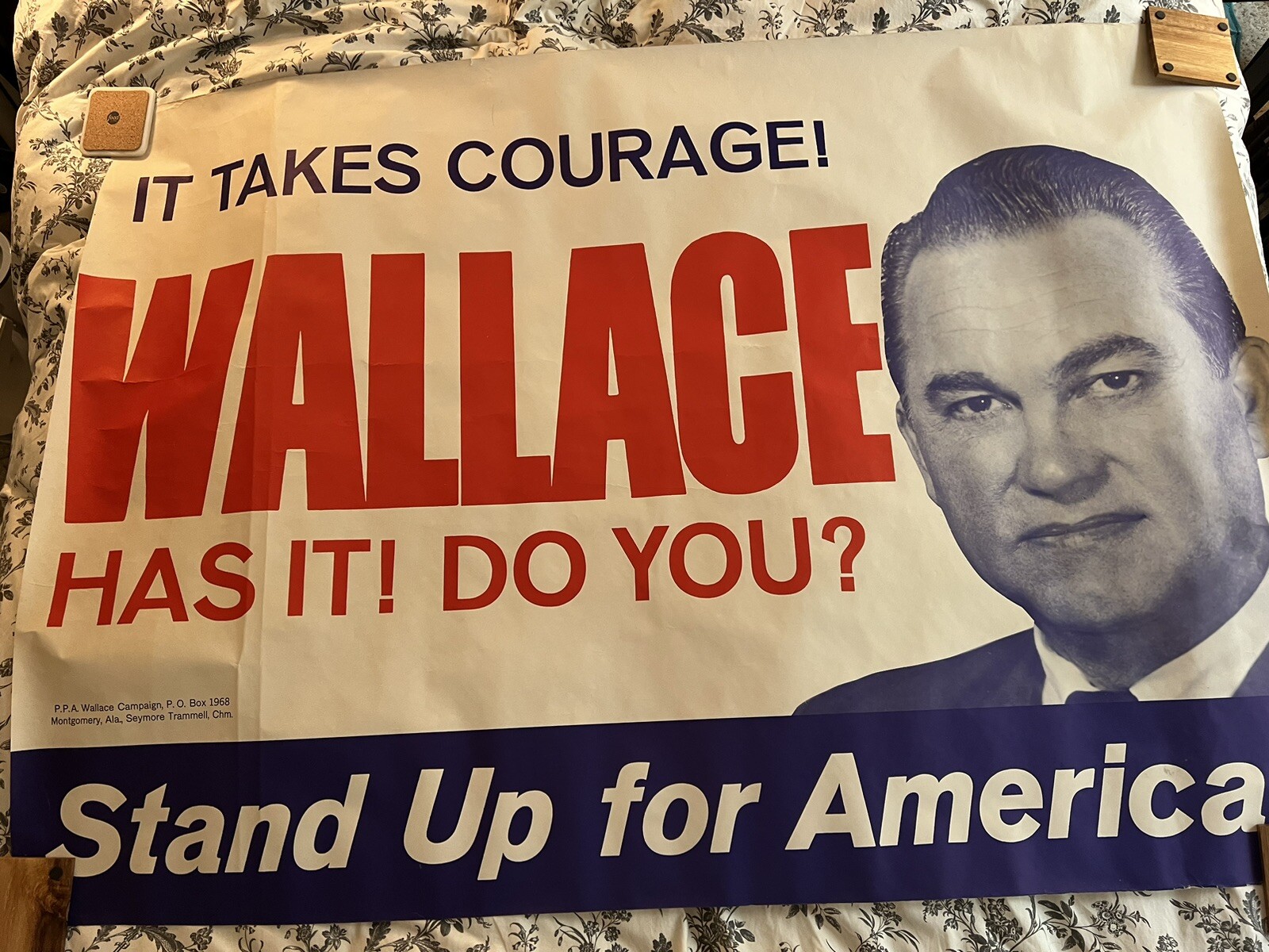 1968 Alabama Democrat Governor Wallace for President Campaign