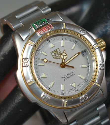 Tag Heuer Exclusive 4000er Serie Automatikuhr SS graues Zifferblatt 695.713K GEWARTET!