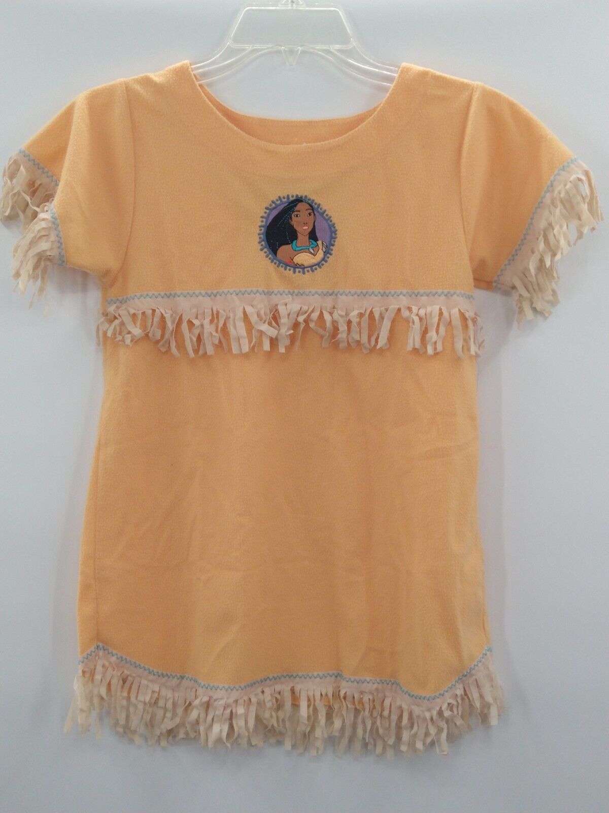 Vintage Child Pocahontas Disney Dress fun factory fringed costume embroidered 6X