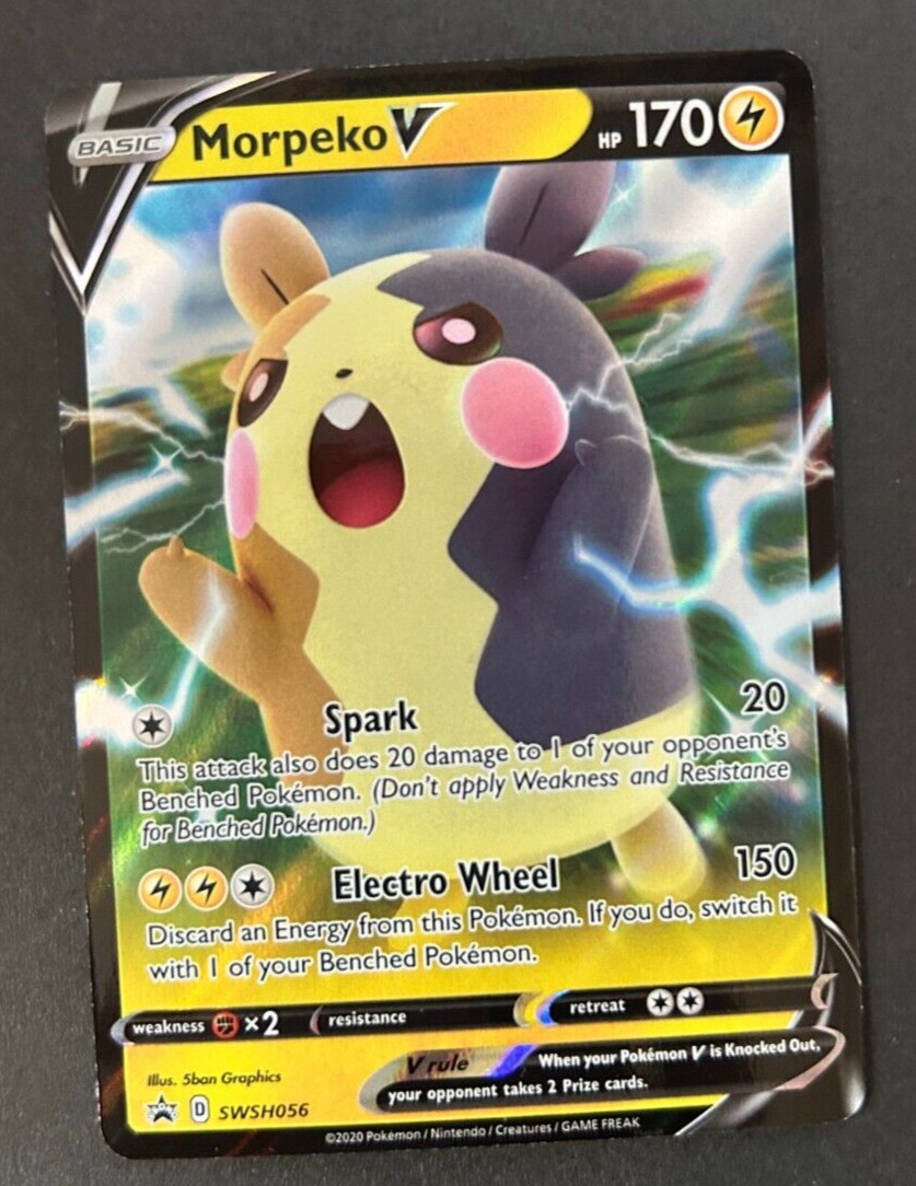 Morpeko V - SWSH056 - Sword Shield Black Star Promo - Pokemon Card
