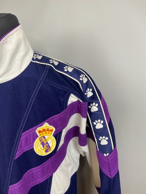 Veste Vintage Kelme Real Madrid 1997/98 - Taille M - Football, Haut De Piste - Occasion (état 9/10)
